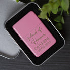 Personalised Maid of Honour Pink Script Wedding Lighter & Gift Box - Lighters