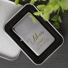Personalised Usher Silver Script Wedding Lighter & Gift Box - Lighters