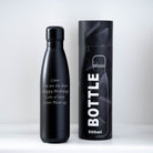 Personalised Message Thermos Water Bottle - Yes / Black - Thermos Water Bottles