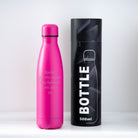 Personalised Message Thermos Water Bottle - Yes / Dark Pink - Thermos Water Bottles