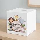 Personalised New Baby Animals Wooden Money Box - Money Boxes