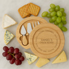 Personalised Cheeses Cheese & Wine Board And Knives Set - Cheeseboard Sets