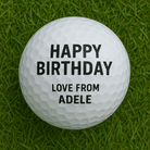 Personalised Happy Birthday Golf Ball - Golf Balls