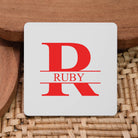 Personalised Initial & Name Square Coaster
