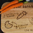 Personalised Dear Santa Wooden Tea Board - Tea Board