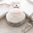 Personalised Any Role Silver Pocket Fob Watch - Pocket Watches