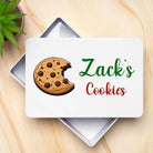 Personalised Cookies White Metal Storage Tin