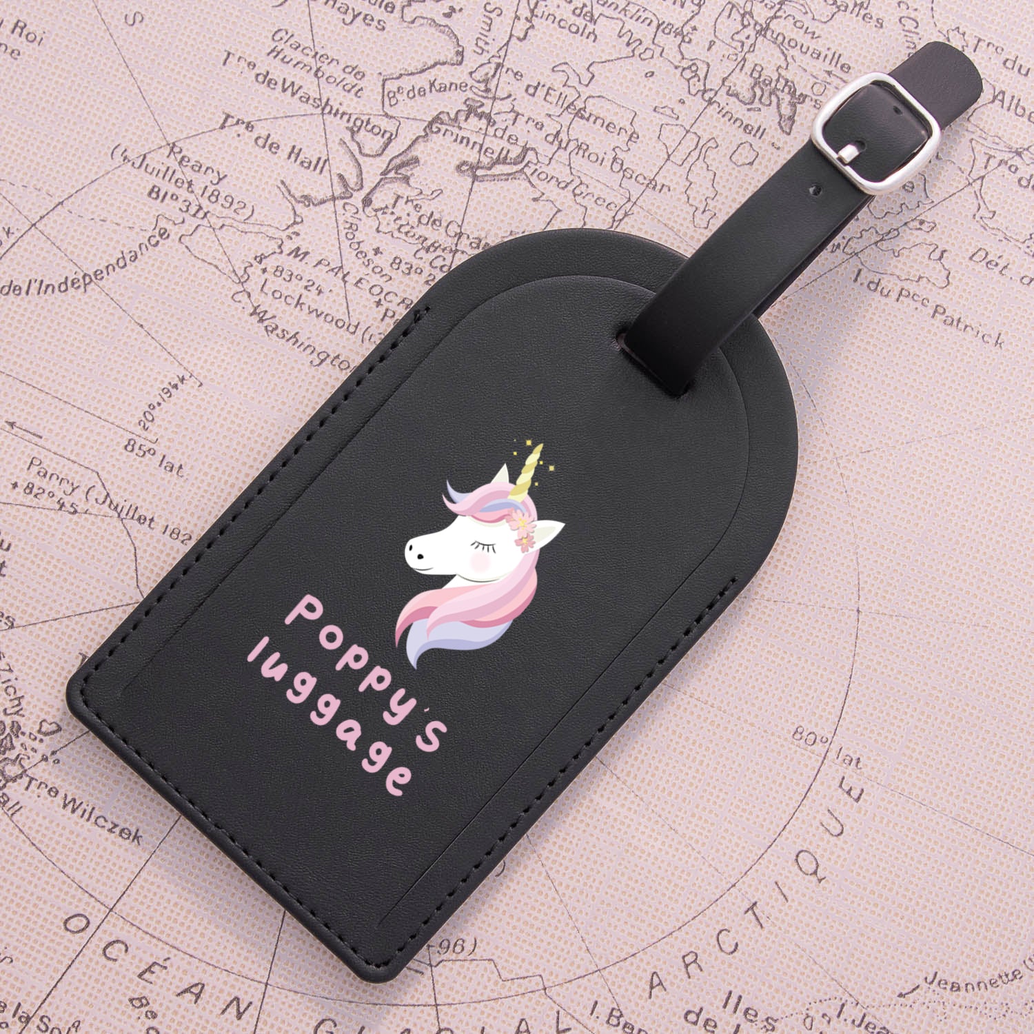 Personalised Unicorn Passport Holder & Luggage Tag Set