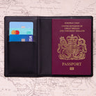 Personalised Plane Initials Passport Holder & Luggage Tag Set