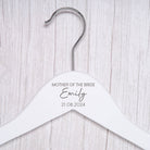 Personalised Womens Large Name White Wedding Hangers