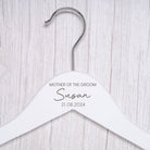 Personalised Womens Large Name White Wedding Hangers