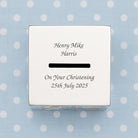 Personalised Message Silver Plated ABC Money Box - Money Boxes
