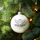 Personalised Angel Wings Christmas Bauble - Baubles