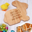 Personalised Any Message Rabbit Wooden Chopping Board