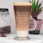 Personalised Any Message Latte Glass - Latte Glass