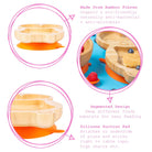 Personalised Penguin Tiny Dining Suction Plate