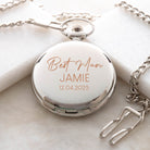 Personalised Best Man Wedding Silver Pocket Fob Watch - Pocket Watches