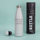 Personalised Best Teacher In The World Thermos Water Bottle - Yes / Grey - Thermos Water Bottles