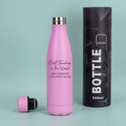 Personalised Best Teacher In The World Thermos Water Bottle - Yes / Light Pink - Thermos Water Bottles