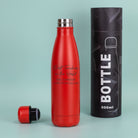 Personalised Best Teacher In The World Thermos Water Bottle - Yes / Red - Thermos Water Bottles