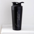 Personalised Groomsman Wedding Protein Shaker Bottle - Black - Protein Shaker Bottles