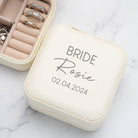 Personalised Bride Cream Jewellery Box