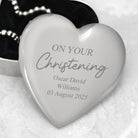 Personalised On Your Christening Heart Trinket Box - Trinket Box