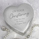 Personalised On Your Christening Heart Trinket Box - Trinket Box