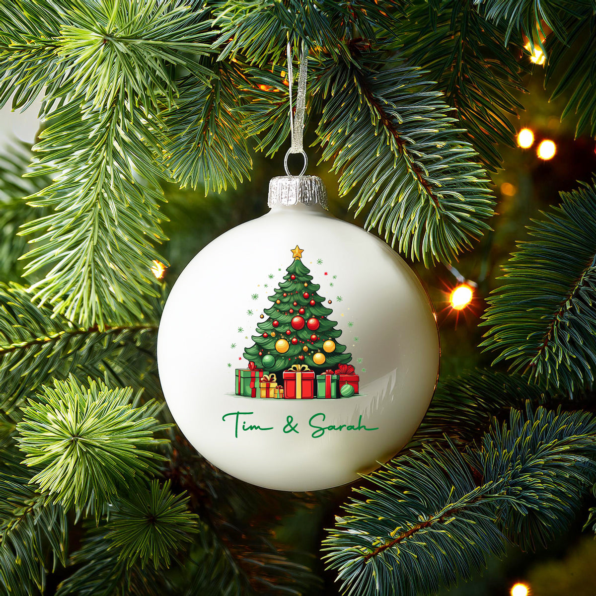 Personalised Christmas Tree Bauble - Baubles