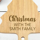 Personalised Family Christmas Tree Wooden Board