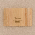 Personalised Wooden Flexible Sofa Tray - Coffee & Biscuits - Sofa Tray