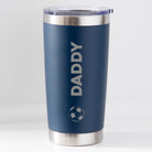 Personalised Football Name Thermos Insulated Cup - Dark Blue - Thermos Water Bottles