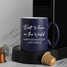 Personalised Best Mum In The World Mug - Dark Blue - Mugs