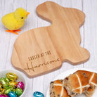 Personalised Family Easter Rabbit Wooden Chopping Board