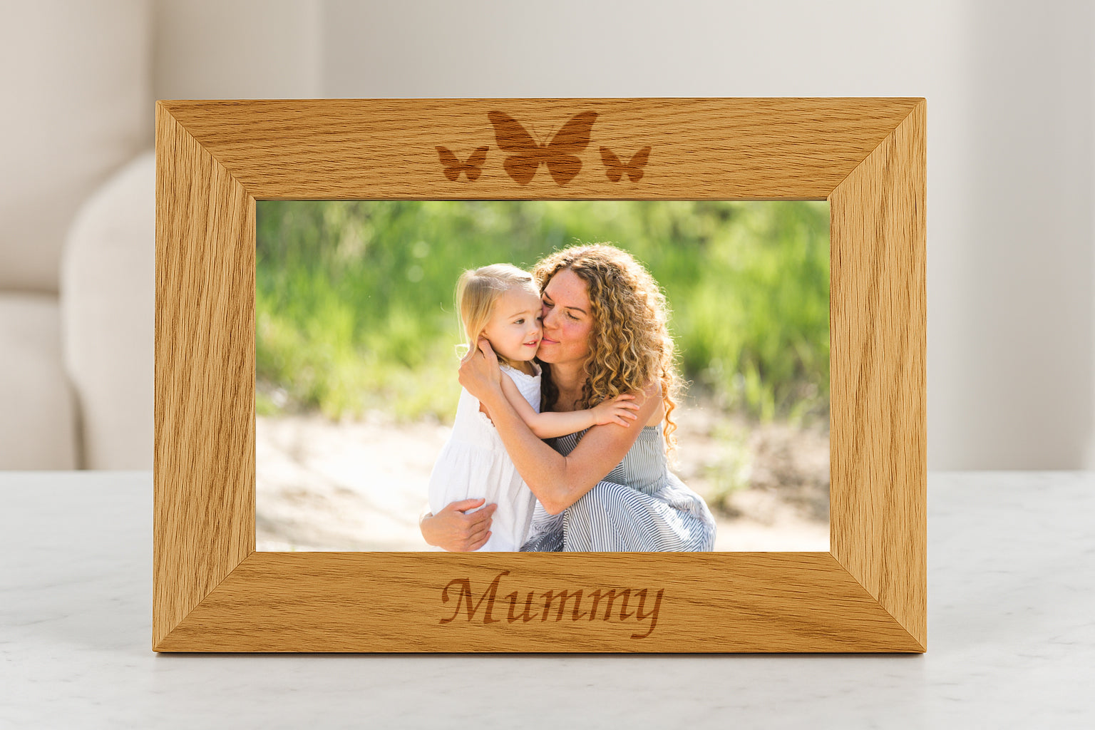 Personalised Wooden Mummy Frame - 4x6 Landscape - Photo Frames