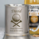 Personalised Golf & Tees Silver Stainless Steel Tankard - Stainless Steel Tankards
