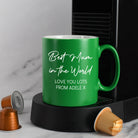 Personalised Best Mum In The World Mug - Green - Mugs