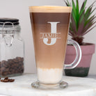 Personalised Initial & Name Latte Glass - Latte Glass