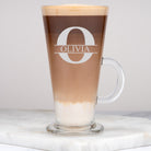 Personalised Initial & Name Latte Glass - Latte Glass