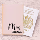 Personalised Wedding Cream Passport Holders - Passport Holders