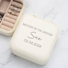 Personalised Mother of the Groom Cream Jewellery Box