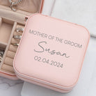 Personalised Mother of the Groom Pink Jewellery Box