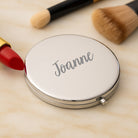 Personalised Name Silver Compact Mirror - Compact Mirror
