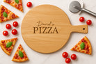 Personalised Name Large Round Pizza Board & Handle - Pizza Boards