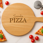 Personalised Name Large Round Pizza Board & Handle - Pizza Boards