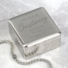 Personalised On Your Christening Square Trinket Box - Trinket Box