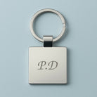 Personalised Initials Square Keyring - keyrings