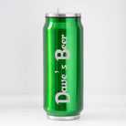 Personalised Name & Beer 500ml Can Style Bottle - cup