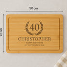 Personalised Birthday Crest Wooden Chopping Board - Chopping Boards