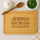 Personalised Birthday Aged Wooden Chopping Board - Chopping Boards